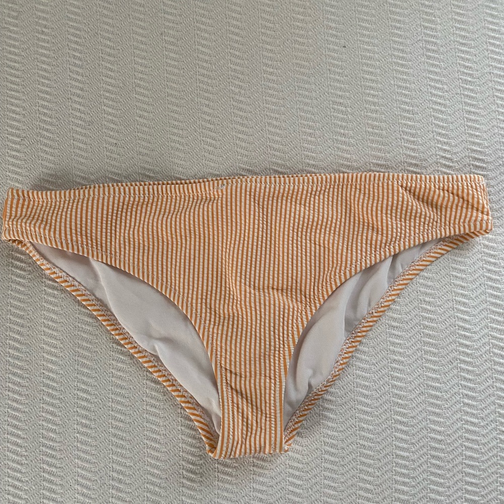 Orange searsucker bottoms